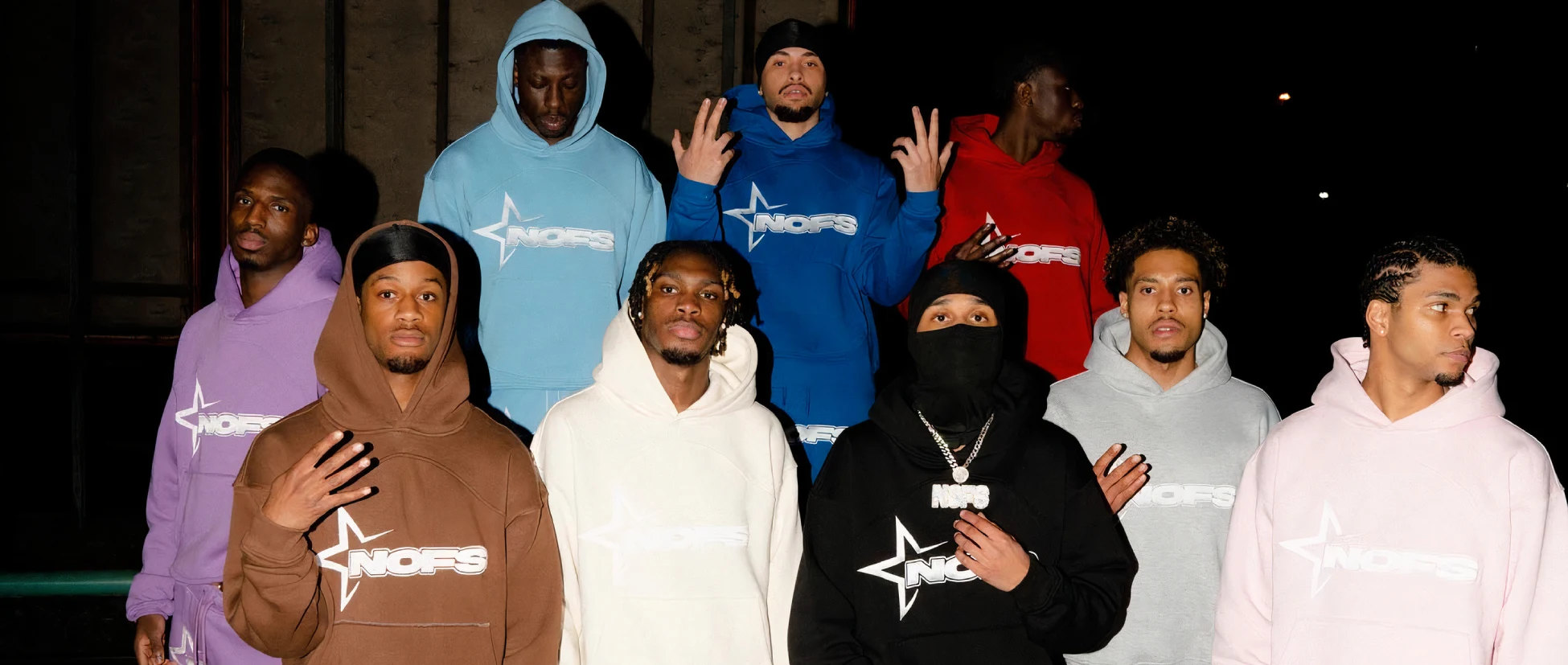 the NOFS Brand: None of Us, NOFS Hoodies, and NOFS Tracksuits