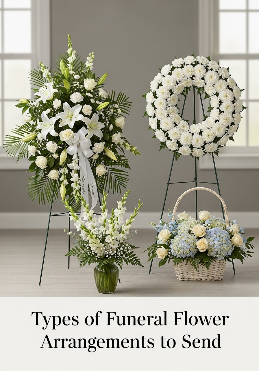 Types of Funeral Flower Arrangements to Send