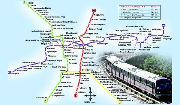 Bangalore Metro Route Map
