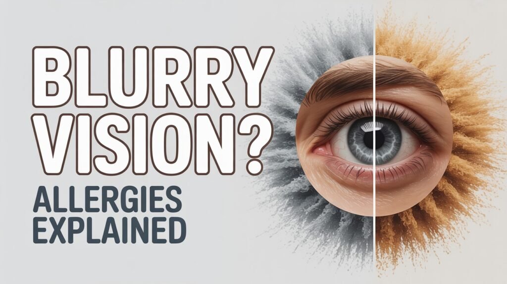 allergies cause blurry vision