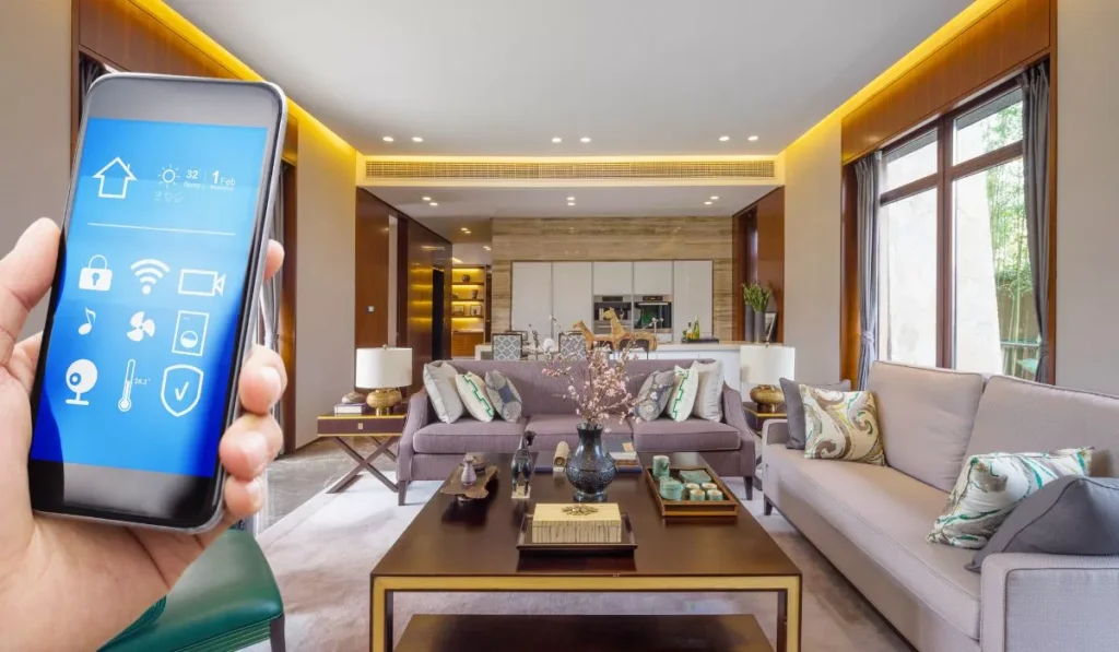 Modern smart home automation system for villa in Dubai with luxury design 2025