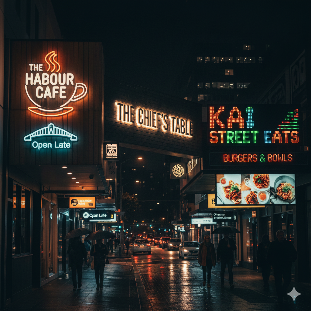 LED exterior Signage in Auckland