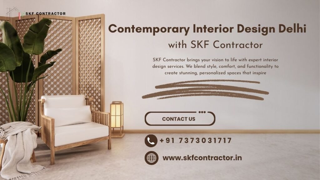 contemporary interior design delhi