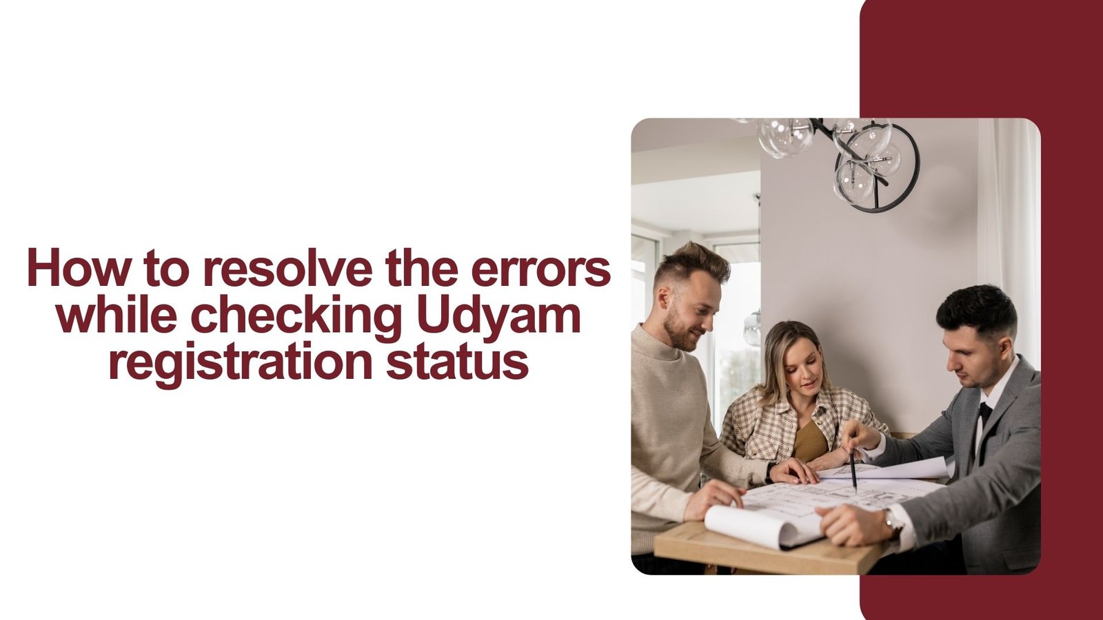 How to resolve the errors while checking Udyam registration status